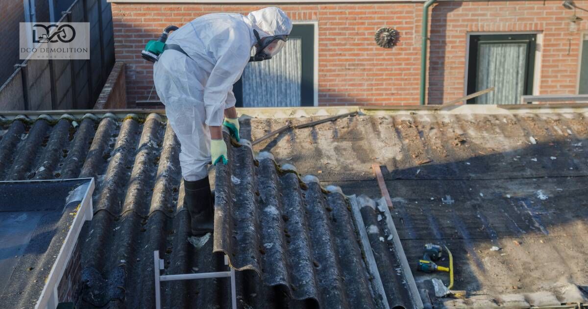 Asbestos removal during building demolition in UAE by certified contractors